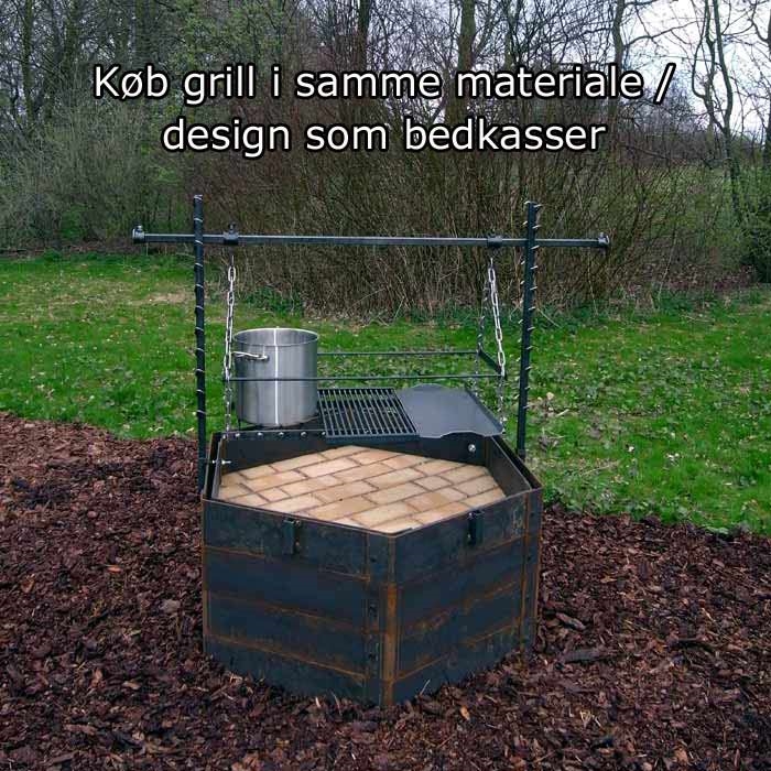 Højbed i rustik jern design, beregn selv din pris på højbed ...